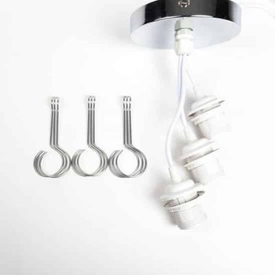 Triple Pendel voor Cotton Ball Lampen PVC (Wit)