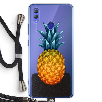 Grote ananas: Honor Note 10 Transparant Hoesje met koord