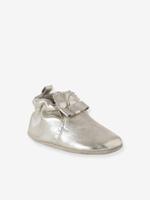 Elastische babyschoentjes van zacht leer goud Elastische babyschoentjes van zacht leer goud