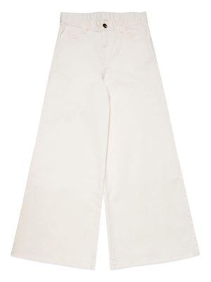 Marni Kids jean ample à boutonnière - Blanc
