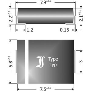 TRU COMPONENTS Schottky barrière gelijkrichter diode TC-SK84 DO-214AB 40 V 8 A