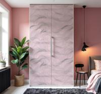 Abstract roze golvend patroon meubel sticker