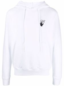 Off-White hoodie Arrows à manches longues - Blanc