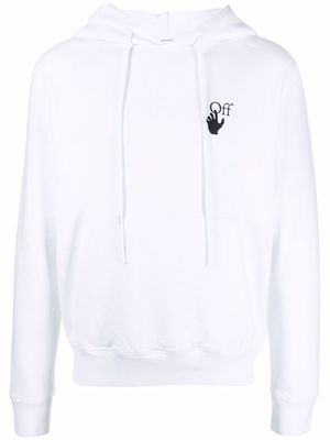 Off-White hoodie Arrows à manches longues - Blanc