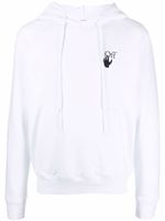 Off-White hoodie Arrows à manches longues - Blanc