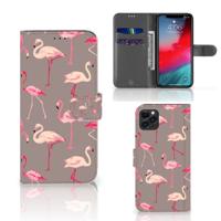 Apple iPhone 11 Pro Max | Telefoonhoesje | Met pasjeshouder | Flamingo Apple iPhone 11 Pro Max | Telefoonhoesje | Met pasjeshouder | Flamingo