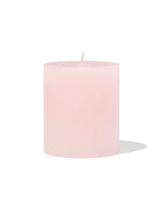 HEMA Rustieke Kaars Ø7x8cm Lichtroze (lichtroze)