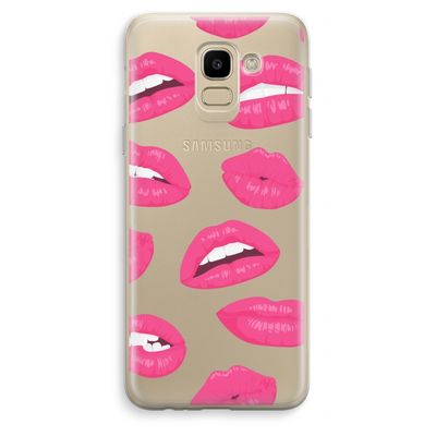 Bite my lip: Samsung Galaxy J6 (2018) Transparant Hoesje