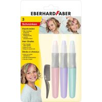 Haarkrijt Eberhard Faber set 3 stuks - roze, paars, turquoise - thumbnail