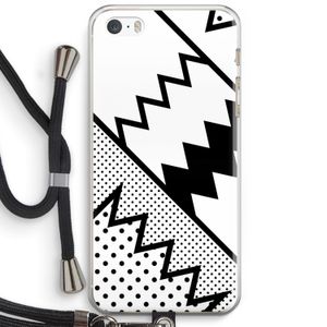 Pop Art #5: iPhone 5 / 5S / SE Transparant Hoesje met koord