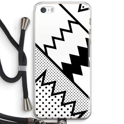 Pop Art #5: iPhone 5 / 5S / SE Transparant Hoesje met koord