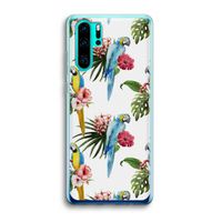 Kleurrijke papegaaien: Huawei P30 Pro Transparant Hoesje