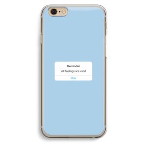 Reminder: iPhone 6 / 6S Transparant Hoesje