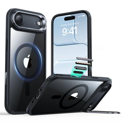 iPhone Air Classic Hybrid Magnetic Case (Camera Control, Stash Stand) - Clear Black iPhone Air Classic Hybrid Magnetic Case (Camera Control, Stash Stand) - Clear Black