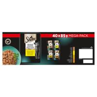 Sheba Mini Filets Gevogelte Selectie in saus natvoer kat multipack zakjes 1 verpakking (40 x 85 g)