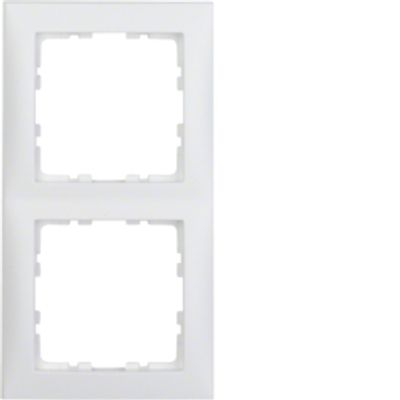 Berker S1 afdekraam 2-voudig polarwit mat 10129909