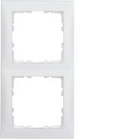 Berker S1 afdekraam 2-voudig polarwit mat 10129909