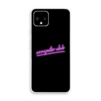 Vice Black: Pixel 4 Transparant Hoesje