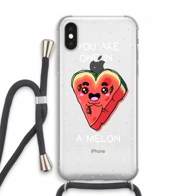 One In A Melon: iPhone XS Max Transparant Hoesje met koord