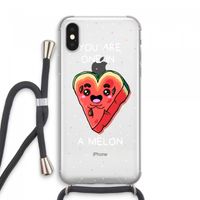 One In A Melon: iPhone XS Max Transparant Hoesje met koord
