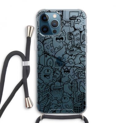 Vexx Black City : iPhone 12 Pro Max Transparant Hoesje met koord