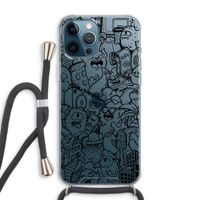 Vexx Black City : iPhone 12 Pro Max Transparant Hoesje met koord