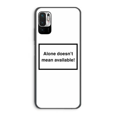 Alone: Xiaomi Redmi Note 10 5G Transparant Hoesje