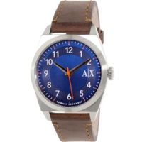 Horlogeband Armani Exchange AX2303 Leder Bruin 22mm