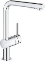 Grohe Minta keukenkraan met uittrekbare dualspray handdouche chroom