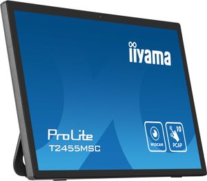 iiyama T2455MSC-B1 beeldkrant Digitale signage flatscreen 61 cm (24") LED 400 cd/m² Full HD Zwart Touchscreen