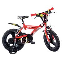 Dino Bikes Pro 16" Stadsfiets 40,6 cm (16") Metaal Zwart, Rood - thumbnail