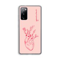 Blooming Heart: Samsung Galaxy S20 FE / S20 FE 5G Transparant Hoesje