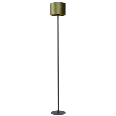 Masterlight Zwarte vloerlampVenus 150cm met olijfgroene lampenkap - 1470-05-04-130