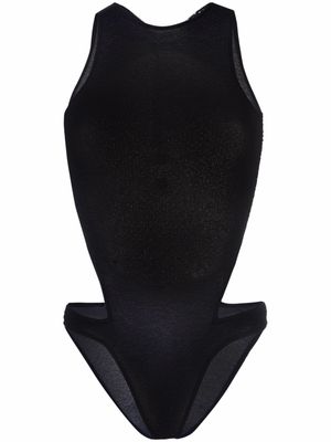 ROTATE BIRGER CHRISTENSEN body Molly à effet de transparence - Bleu