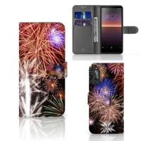 Sony Xperia 10 II | Wallet Case | met Pasjes | Vuurwerk