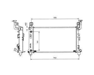 Nrf Radiateur 53501