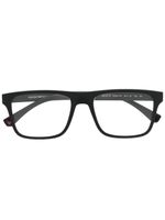 Emporio Armani lunettes de soleil à monture rectangulaire - Noir - thumbnail