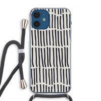Moroccan stripes: iPhone 12 Transparant Hoesje met koord