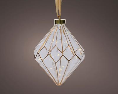 Micro LED diamant binnen dia16-H20cm clear/warm white - Lumineo