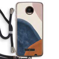 Geo #1: Motorola Moto Z Force Transparant Hoesje met koord