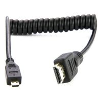 Atomos Full HDMI - Micro HDMI-kabel 30cm 4K60p Coiled - thumbnail