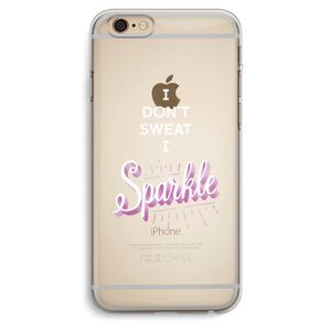 Sparkle quote: iPhone 6 Plus / 6S Plus Transparant Hoesje