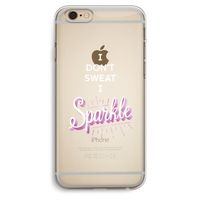 Sparkle quote: iPhone 6 Plus / 6S Plus Transparant Hoesje