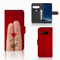 Samsung Galaxy S8 Wallet Case met Pasjes Liefde - Origineel Romantisch Cadeau