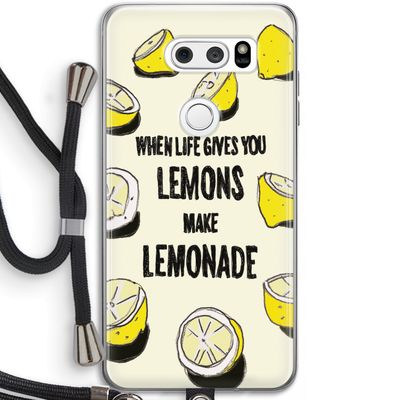 Lemonade: LG V30 Transparant Hoesje met koord