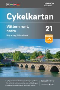 Fietskaart 21 Cykelkartan Vättern runt norra delen - Vattern Meer noordelijk gedeelte | Norstedts