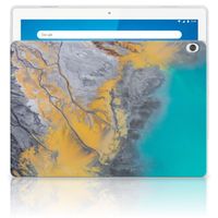 Lenovo Tab M10 Tablet Back Cover Marble Blue Gold