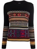 ETRO pull en maille intarsia - Noir - thumbnail