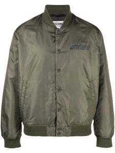 Moschino veste bomber à logo imprimé - Vert