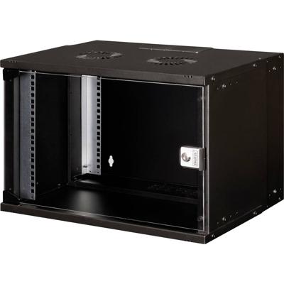 Digitus DN-49203 19inch-wandkast (b x h x d) 540 x 370 x 400 mm 7 HE Zwart, Zwart (RAL 9005)